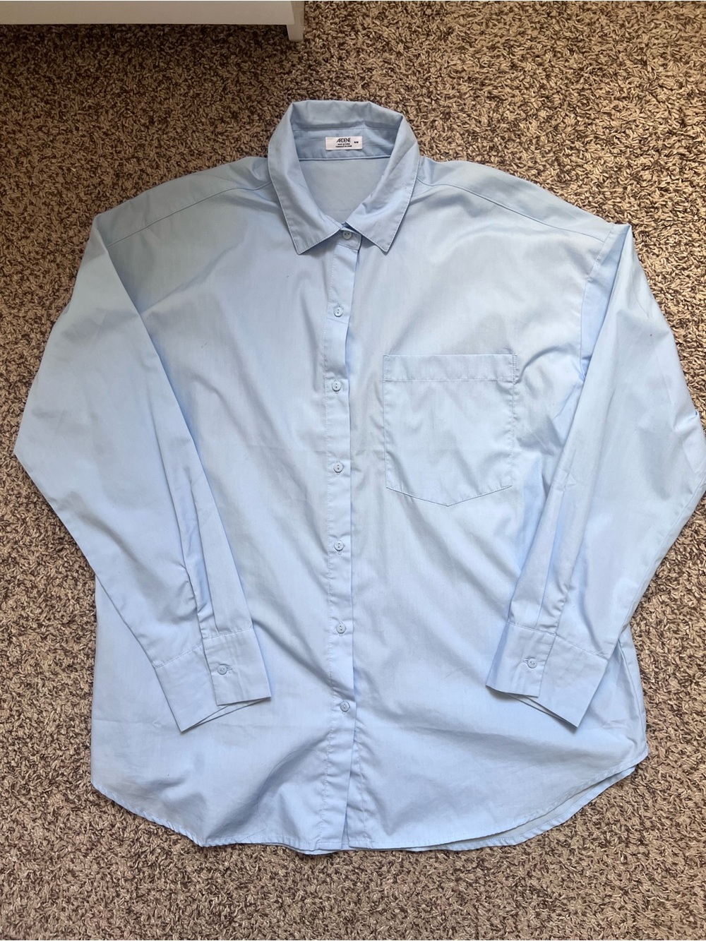 Ardene Pale Blue Women's Button-Up Shirt